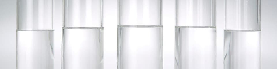 GTL liquid products in glass tube