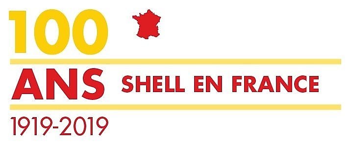 Logo des 100 ans de Shell France