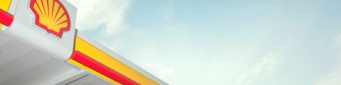 Emblème du pétoncle Shell sur une station-service
