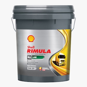 Huile moteur diesel pour poids lourds et grand rendement, Shell Rimula - R6 LME 5W 30
