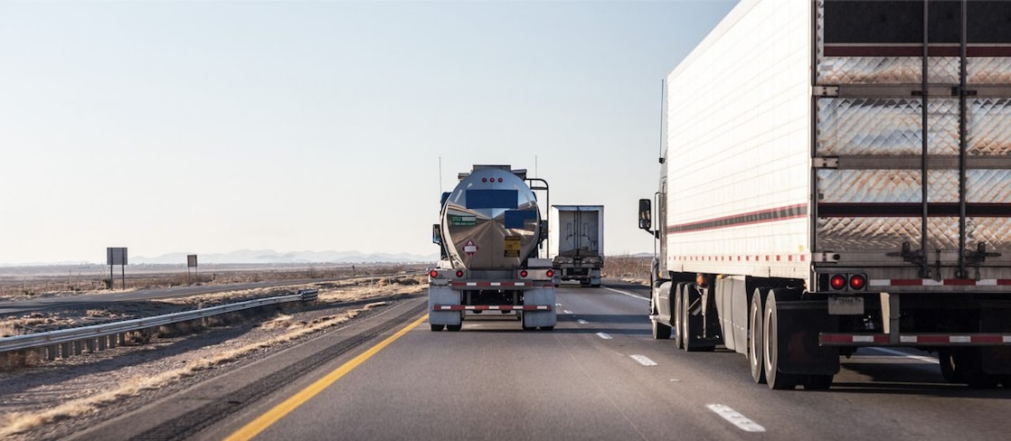 rear lorries open road