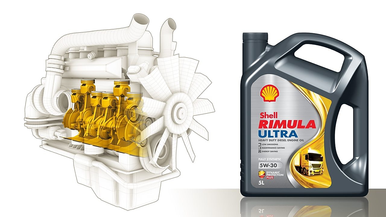 Huiles moteur Shell Rimula pour poids lourds et grand rendement