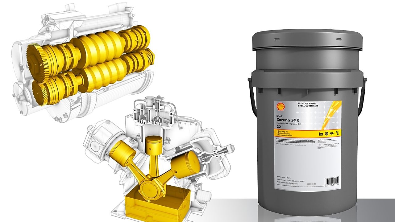 Huiles pour compresseurs Shell Corena