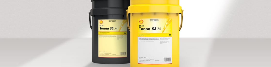 Bidons d'huiles pour glissières Shell Tonna