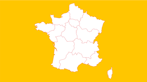 Carte de la France indiquant les stations Shell livrant du Shell Renewable Diesel. Le nombre de stations changera au fil du temps