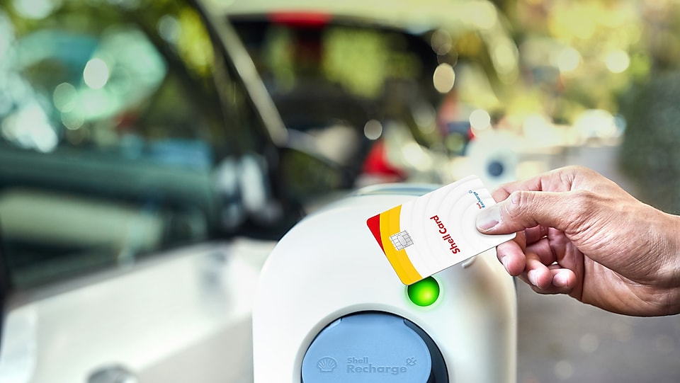 shell card with an AC charge point
