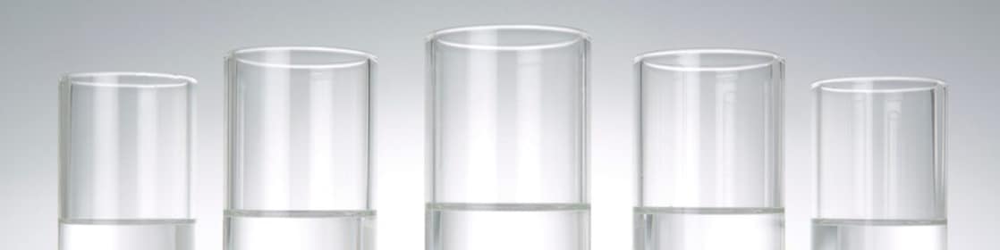 GTL liquid products in glass tube