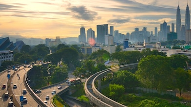 motorways with cars