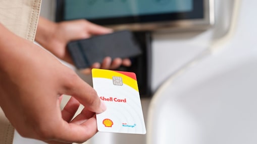 Car at a fuel station