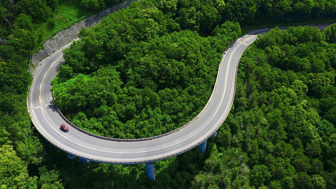Road through Mountains