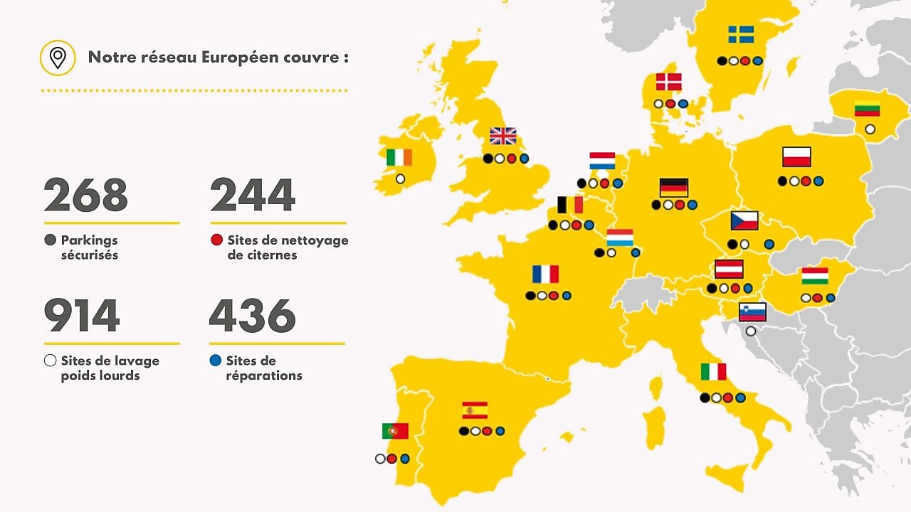 TRAVIS Network map French