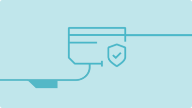 Carte avec icône de bouclier