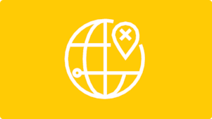 Globe avec icône Point d’Intérêt (POI)