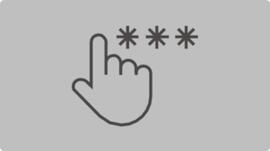 Main pointant vers l’icône des étoiles