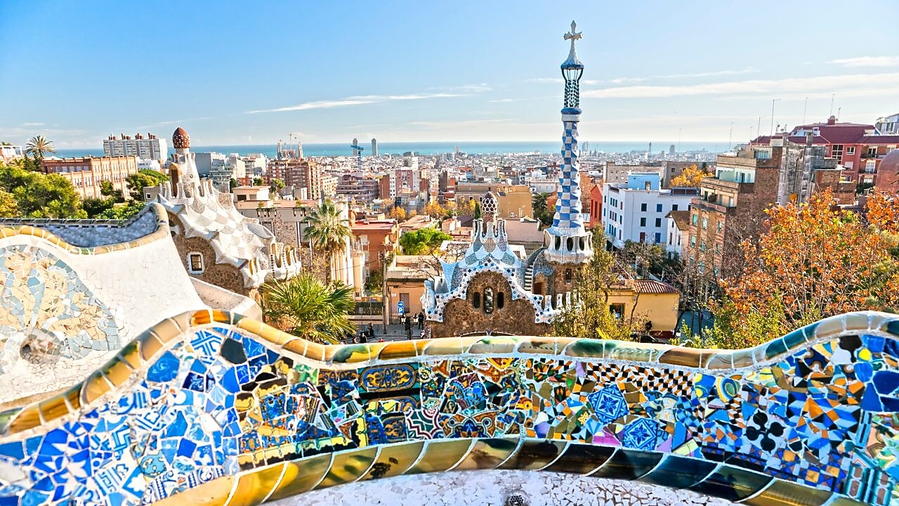 Parc Güell à Barcelone, en Espagne