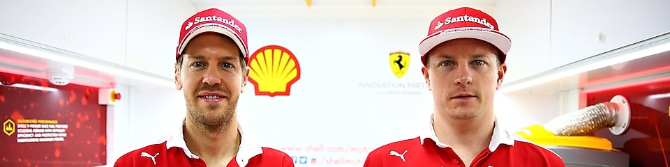 Sebastian Vettel et Kimi Raikkonen assurent la promotion de Shell V-Power