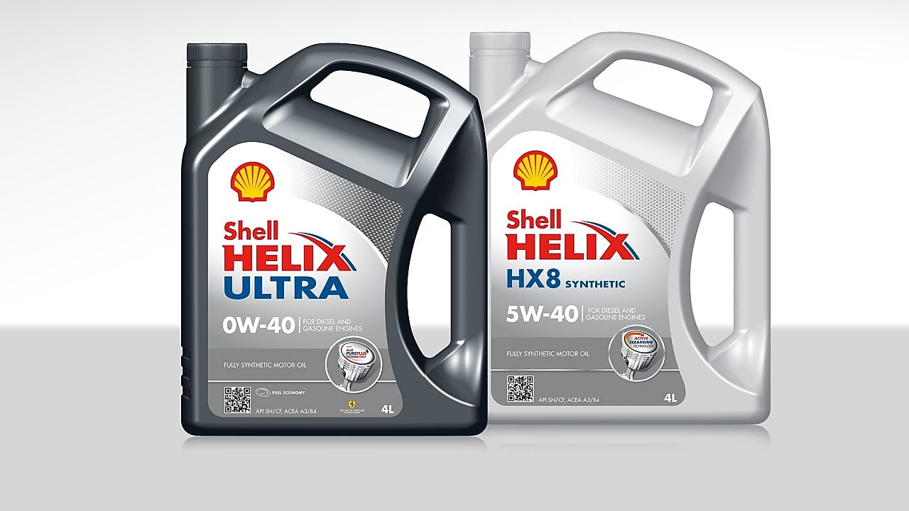 Gamme d'huiles Shell Helix 100 % synthétique