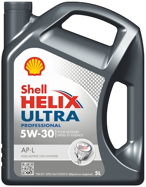 Packshot de Shell Helix Ultra Professional AP-L 5W-30
