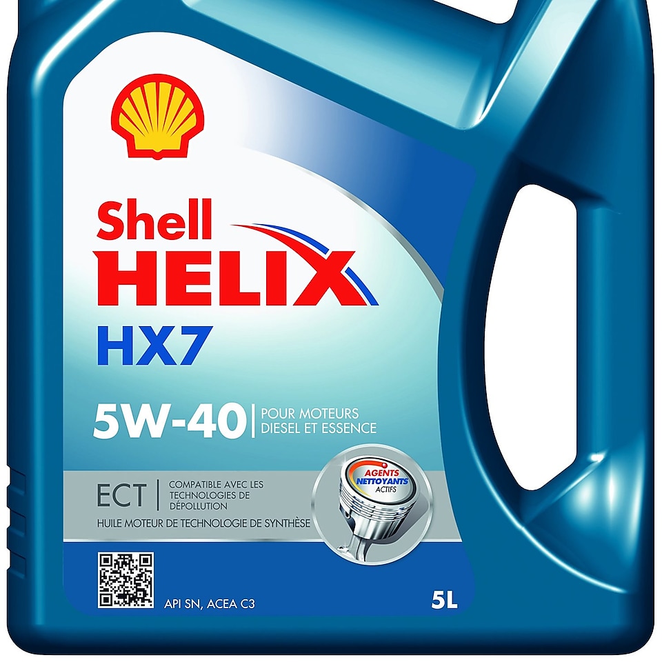 Packshot de Shell Helix HX7 ECT 5W-40