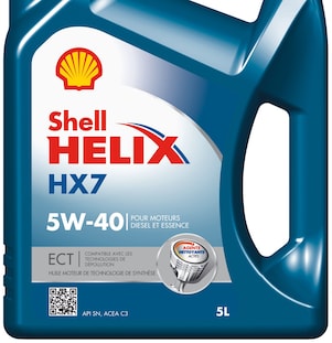 Packshot de Shell Helix HX7 ECT 5W-40