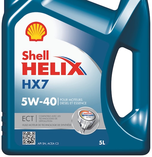 Packshot de Shell Helix HX7 ECT 5W-40