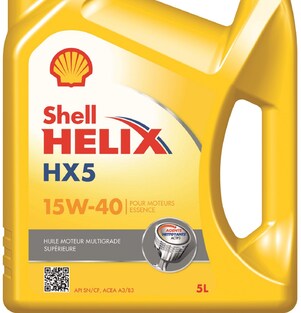 Packshot Shell Helix HX5 15W-40